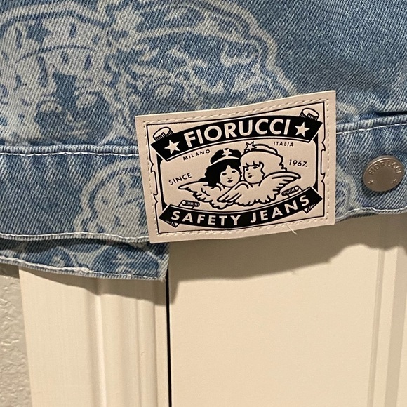 FIORUCCI ALL OVER ANGELS DENIM JACKET BLUE - Picture 5 of 13